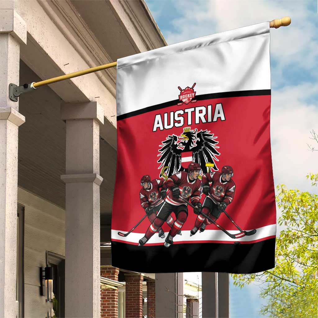 Austria Hockey Garden Flag Austrian Eagle Pride