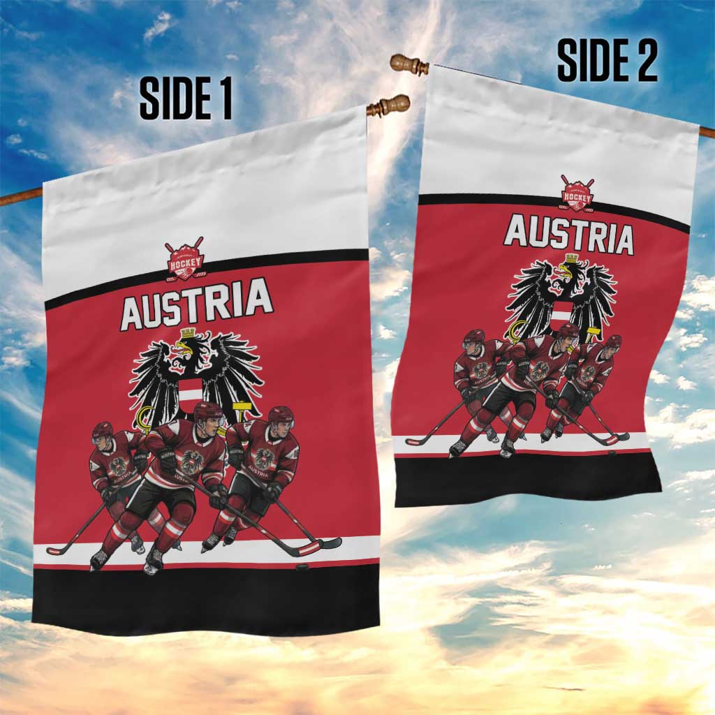Austria Hockey Garden Flag Austrian Eagle Pride