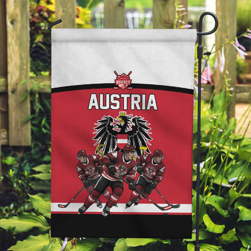 Austria Hockey Garden Flag Austrian Eagle Pride