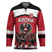 Austria Hockey Custom Hockey Jersey Austrian Eagle Pride