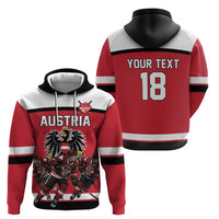 Austria Hockey Custom Hoodie Austrian Eagle Pride