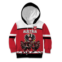 Austria Hockey Custom Kid Hoodie Austrian Eagle Pride