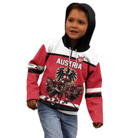 Austria Hockey Custom Kid Hoodie Austrian Eagle Pride