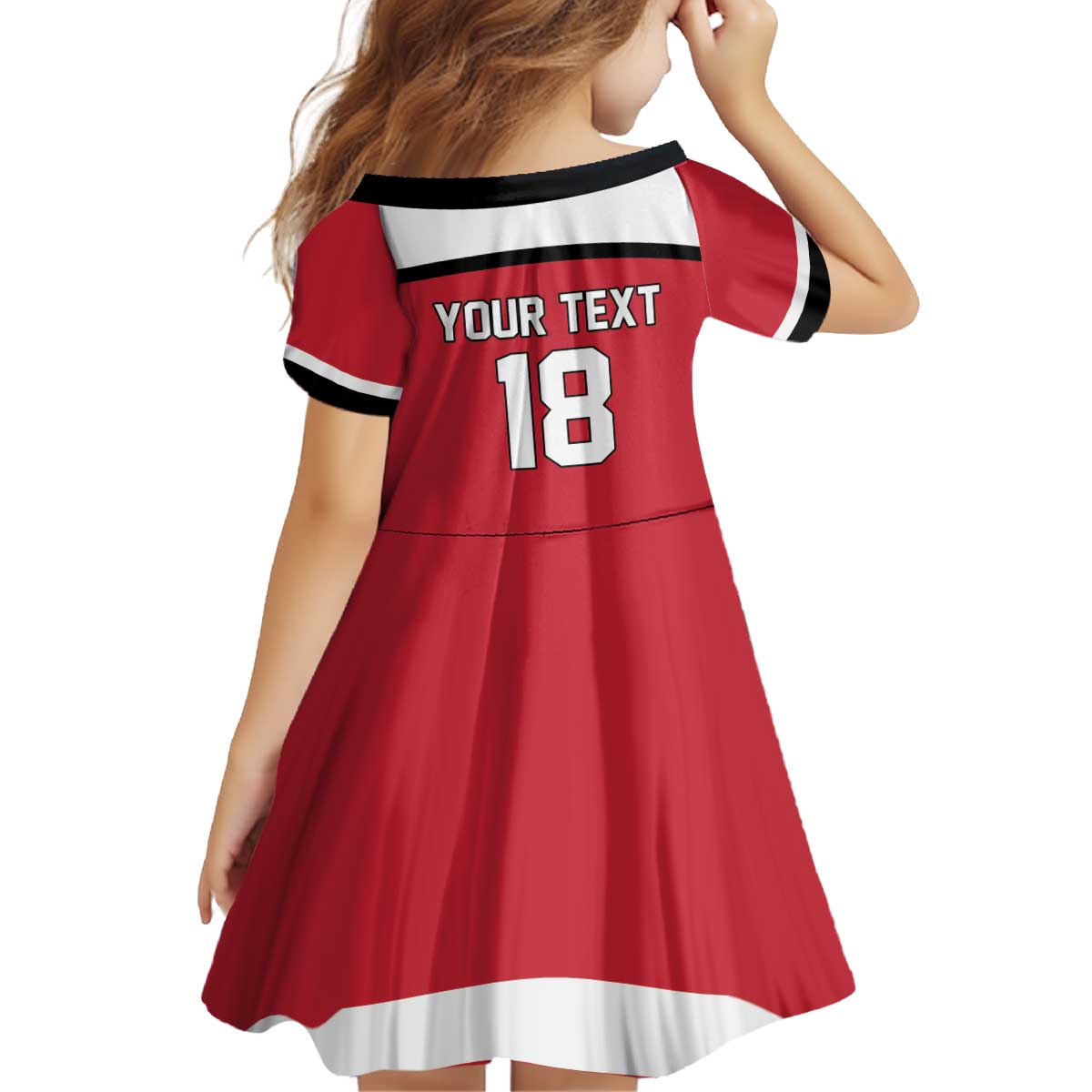 Austria Hockey Custom Kid Short Sleeve Dress Austrian Eagle Pride