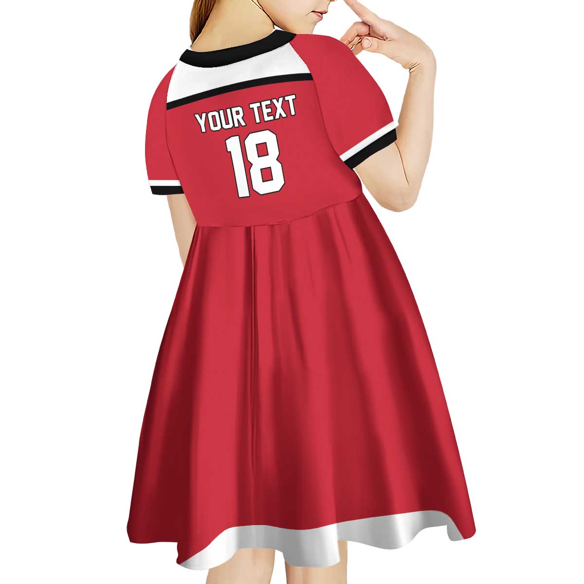 Austria Hockey Custom Kid Short Sleeve Dress Austrian Eagle Pride