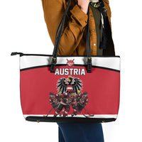 Austria Hockey Leather Tote Bag Austrian Eagle Pride