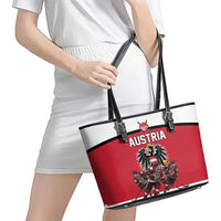 Austria Hockey Leather Tote Bag Austrian Eagle Pride