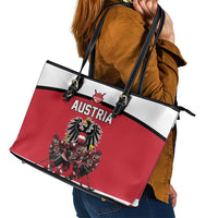 Austria Hockey Leather Tote Bag Austrian Eagle Pride