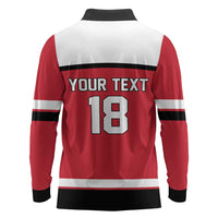 Austria Hockey Custom Long Sleeve Polo Shirt Austrian Eagle Pride