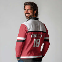 Austria Hockey Custom Long Sleeve Polo Shirt Austrian Eagle Pride