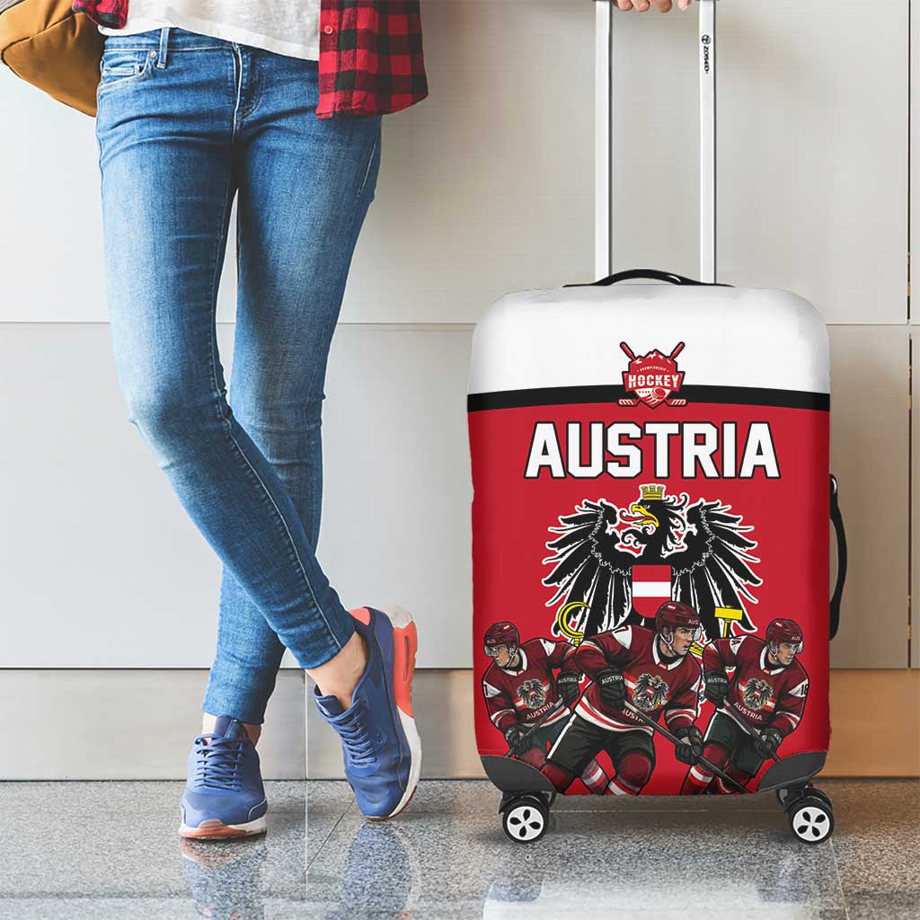 Austria Hockey Luggage Cover Austrian Eagle Pride