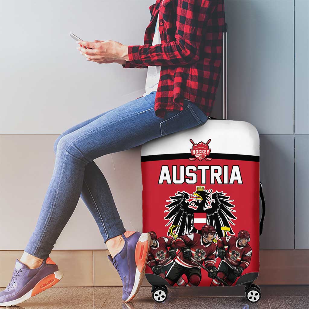 Austria Hockey Luggage Cover Austrian Eagle Pride