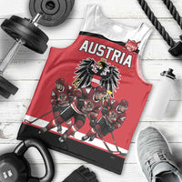 Austria Hockey Custom Men Tank Top Austrian Eagle Pride