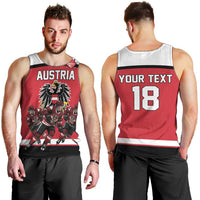 Austria Hockey Custom Men Tank Top Austrian Eagle Pride
