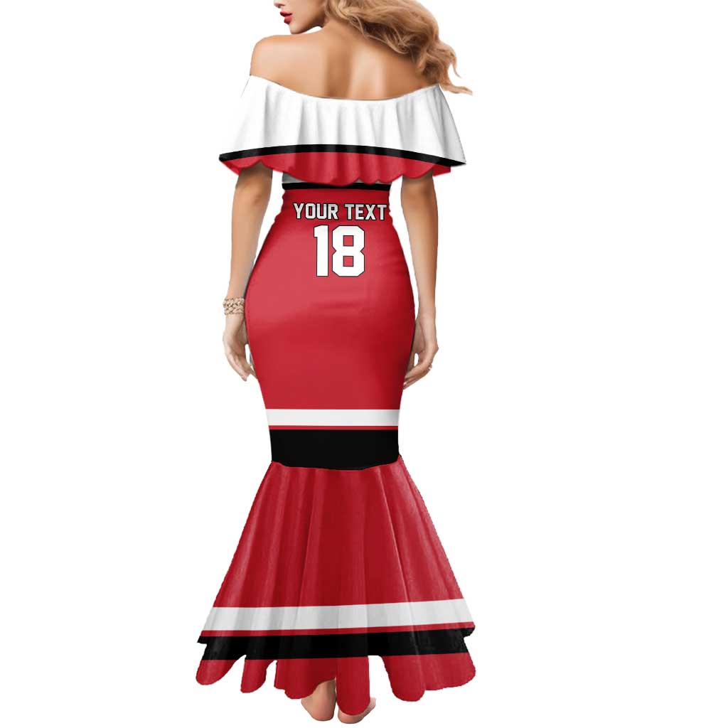 Austria Hockey Custom Mermaid Dress Austrian Eagle Pride