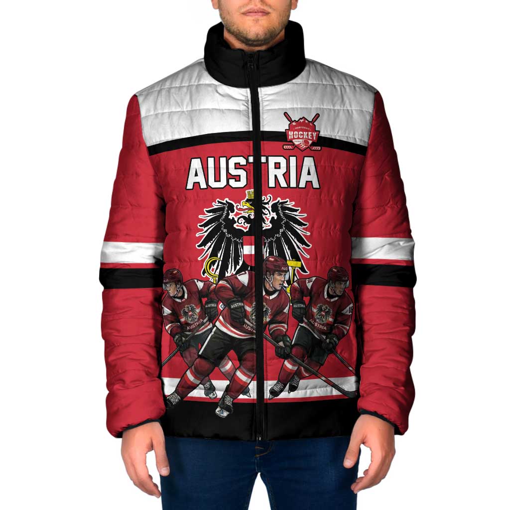 Austria Hockey Custom Padded Jacket Austrian Eagle Pride