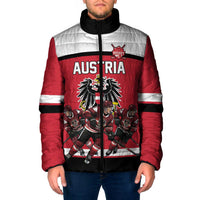 Austria Hockey Custom Padded Jacket Austrian Eagle Pride