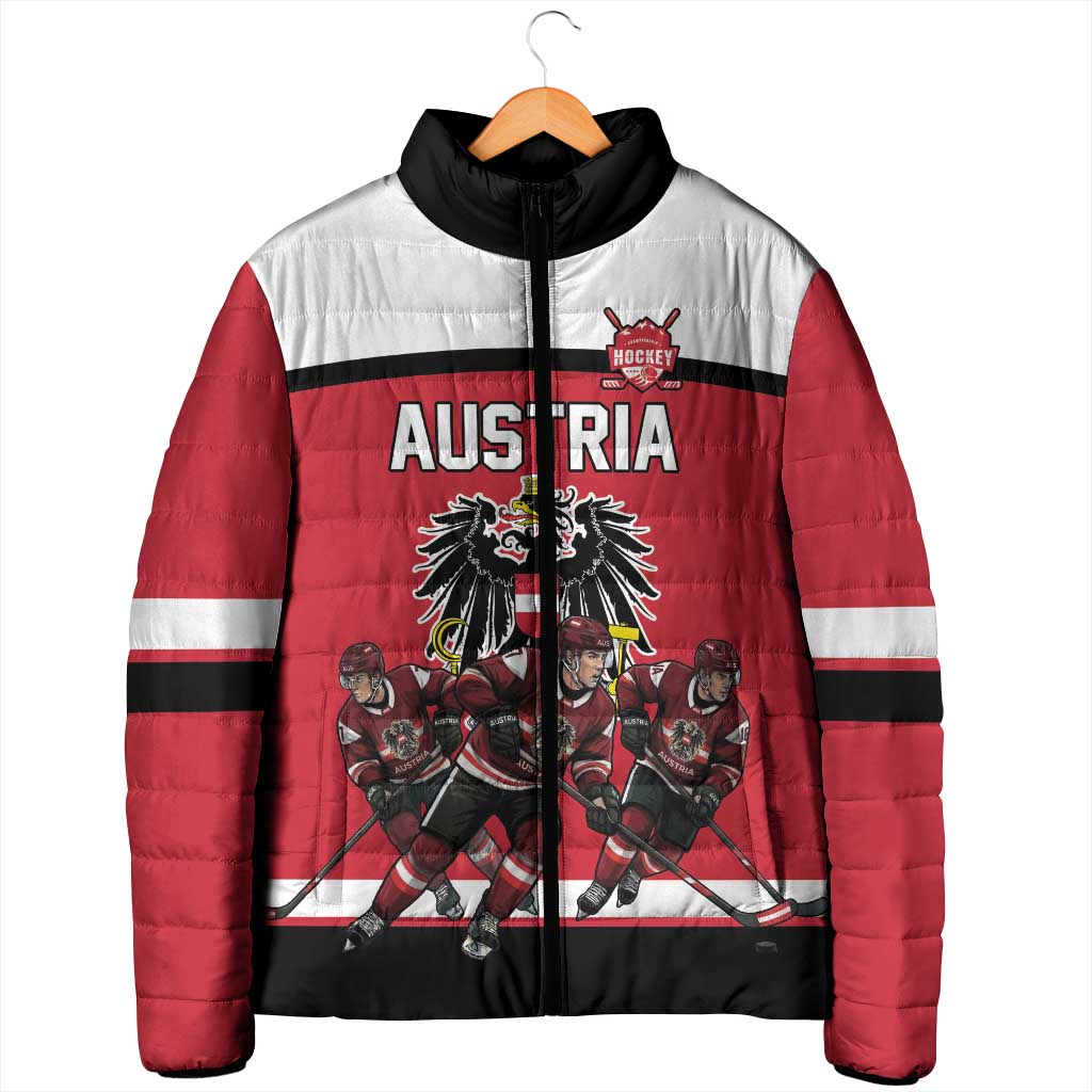 Austria Hockey Custom Padded Jacket Austrian Eagle Pride