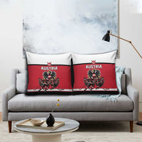Austria Hockey Pillow Cover Austrian Eagle Pride