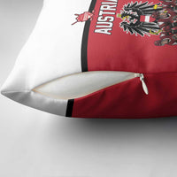 Austria Hockey Pillow Cover Austrian Eagle Pride