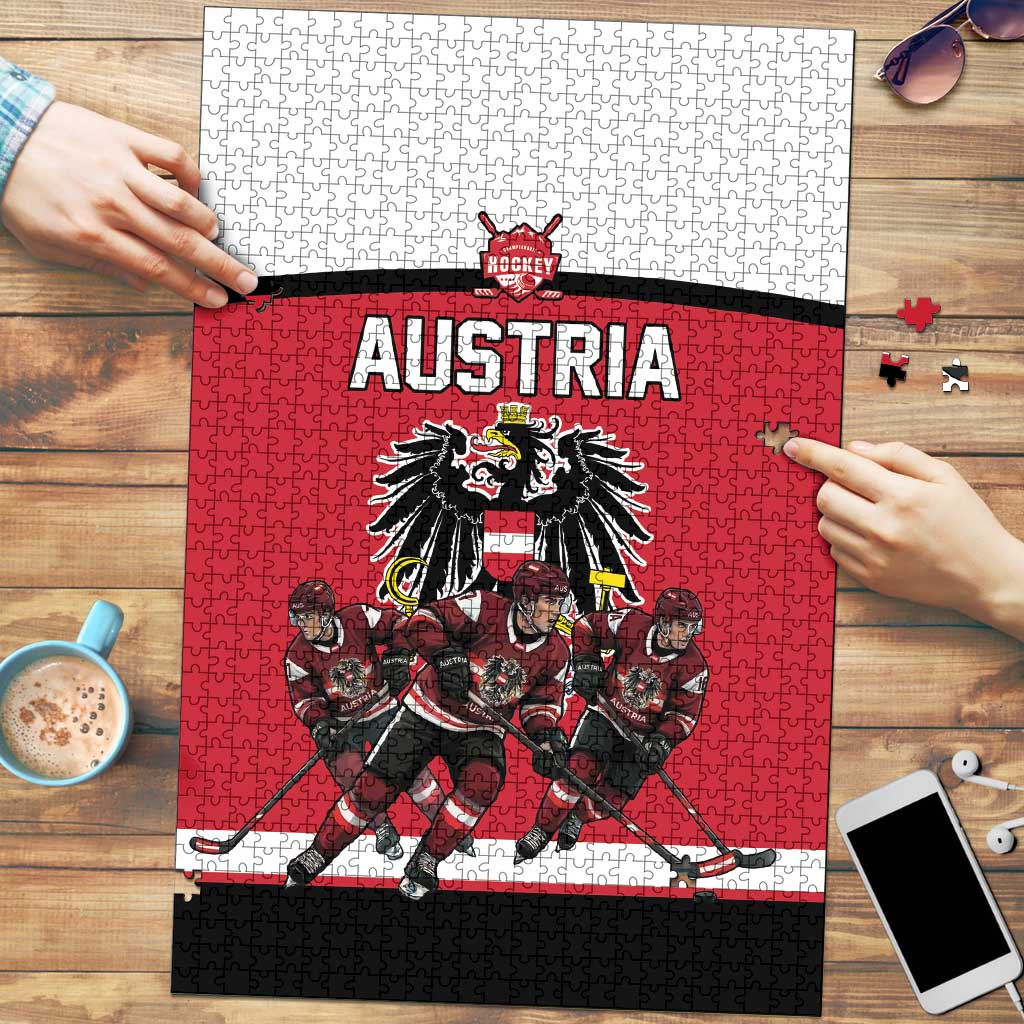 Austria Hockey Puzzle Austrian Eagle Pride