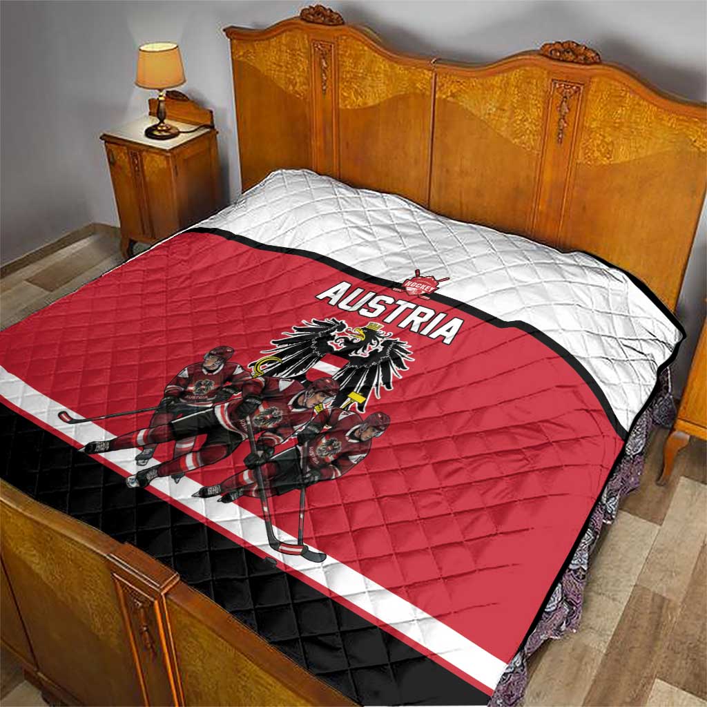 Austria Hockey Quilt Austrian Eagle Pride