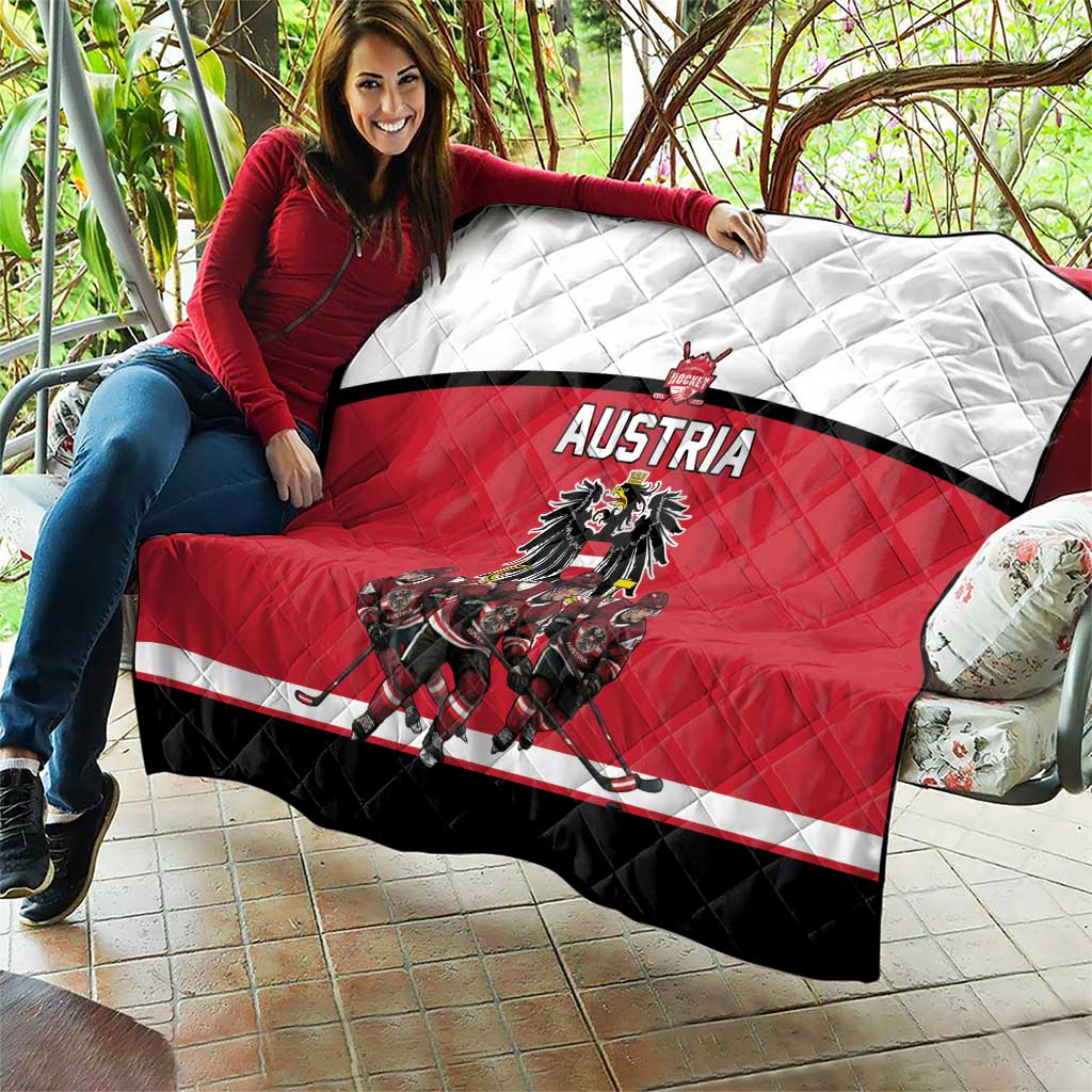 Austria Hockey Quilt Austrian Eagle Pride