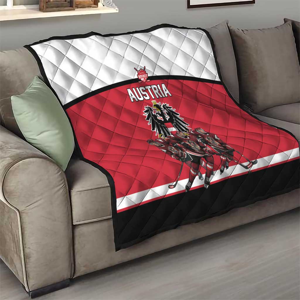 Austria Hockey Quilt Austrian Eagle Pride