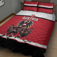 Austria Hockey Quilt Bed Set Austrian Eagle Pride