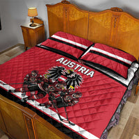 Austria Hockey Quilt Bed Set Austrian Eagle Pride