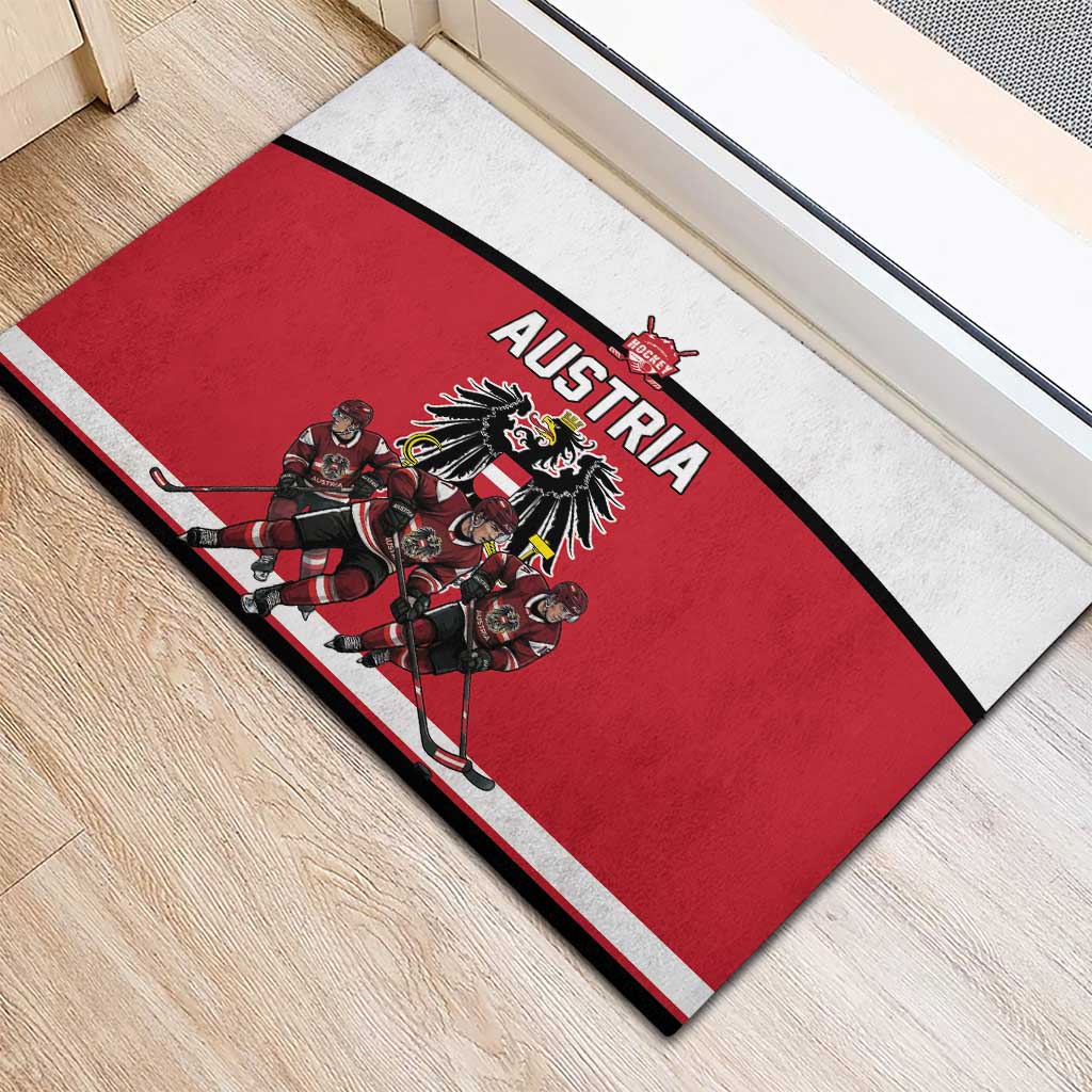 Austria Hockey Rubber Doormat Austrian Eagle Pride