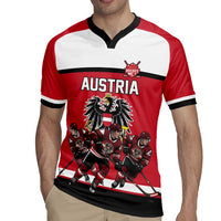 Austria Hockey Custom Rugby Jersey Austrian Eagle Pride