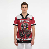 Austria Hockey Custom Scrub Top Austrian Eagle Pride