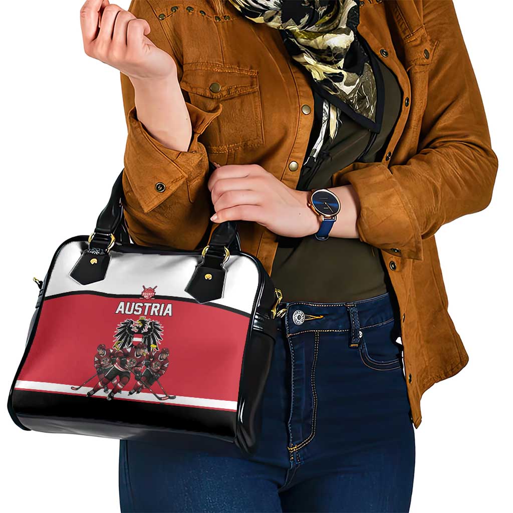 Austria Hockey Shoulder Handbag Austrian Eagle Pride