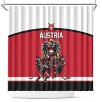 Austria Hockey Shower Curtain Austrian Eagle Pride