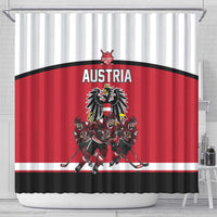 Austria Hockey Shower Curtain Austrian Eagle Pride