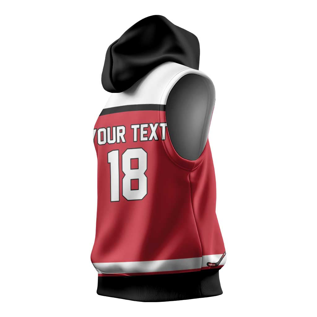 Austria Hockey Custom Sleeveless Hoodie Austrian Eagle Pride