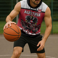 Austria Hockey Custom Sleeveless Hoodie Austrian Eagle Pride