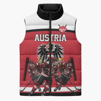 Austria Hockey Custom Sleeveless Puffer Jacket Austrian Eagle Pride