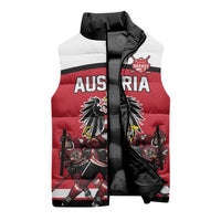 Austria Hockey Custom Sleeveless Puffer Jacket Austrian Eagle Pride