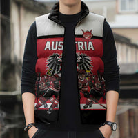 Austria Hockey Custom Sleeveless Puffer Jacket Austrian Eagle Pride