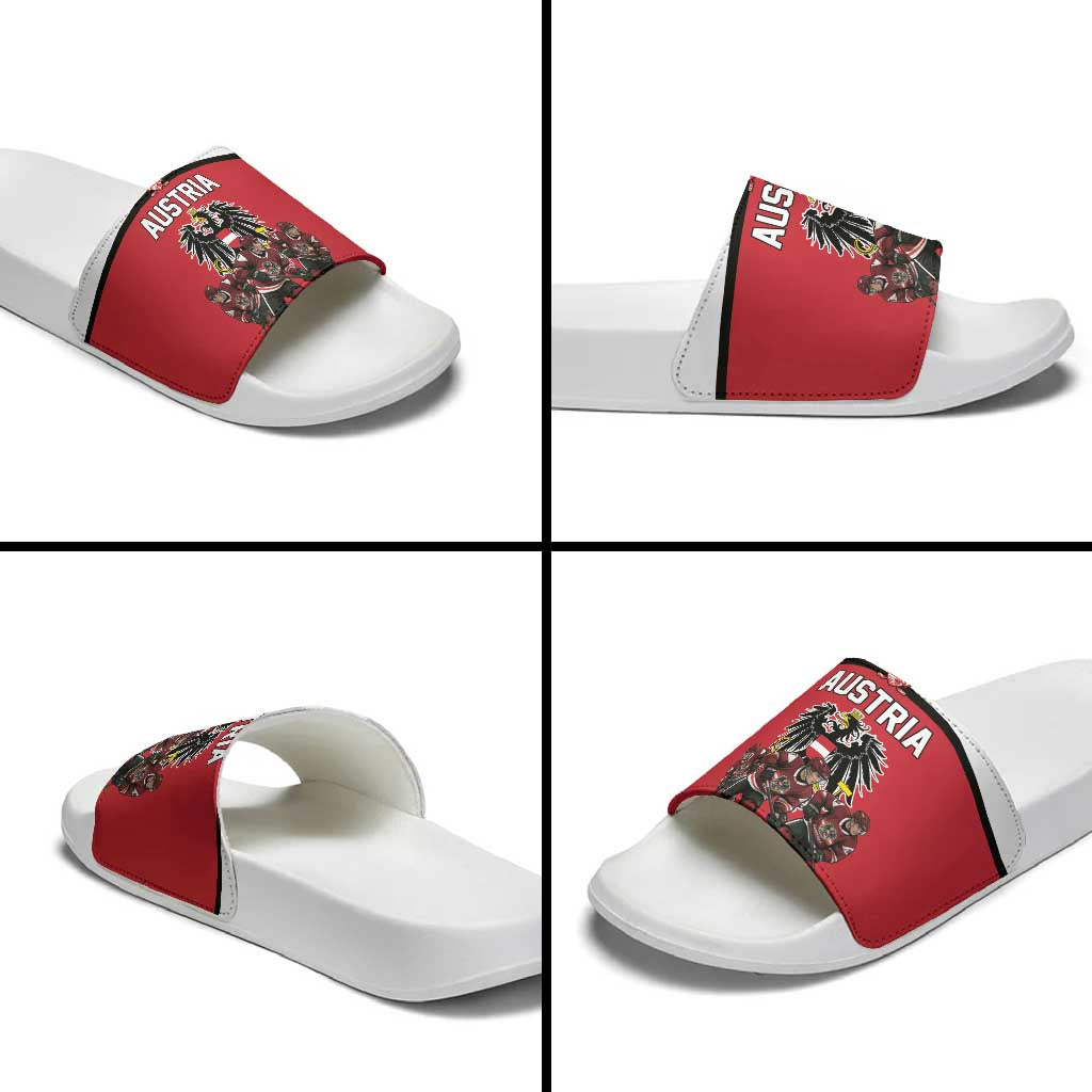 Austria Hockey Slide Sandals Austrian Eagle Pride