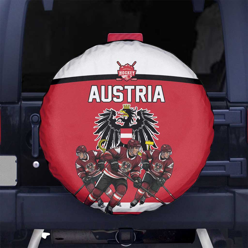 Austria Hockey Spare Tire Cover Austrian Eagle Pride