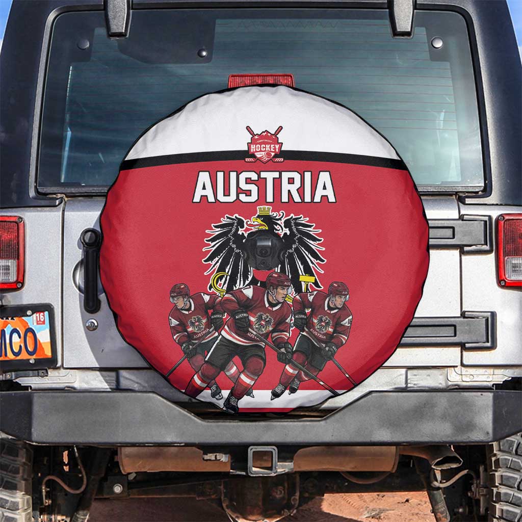 Austria Hockey Spare Tire Cover Austrian Eagle Pride