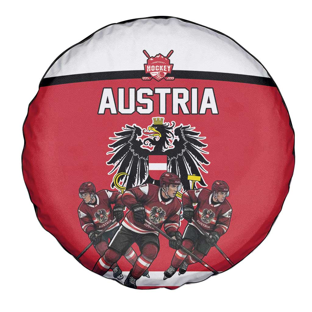 Austria Hockey Spare Tire Cover Austrian Eagle Pride