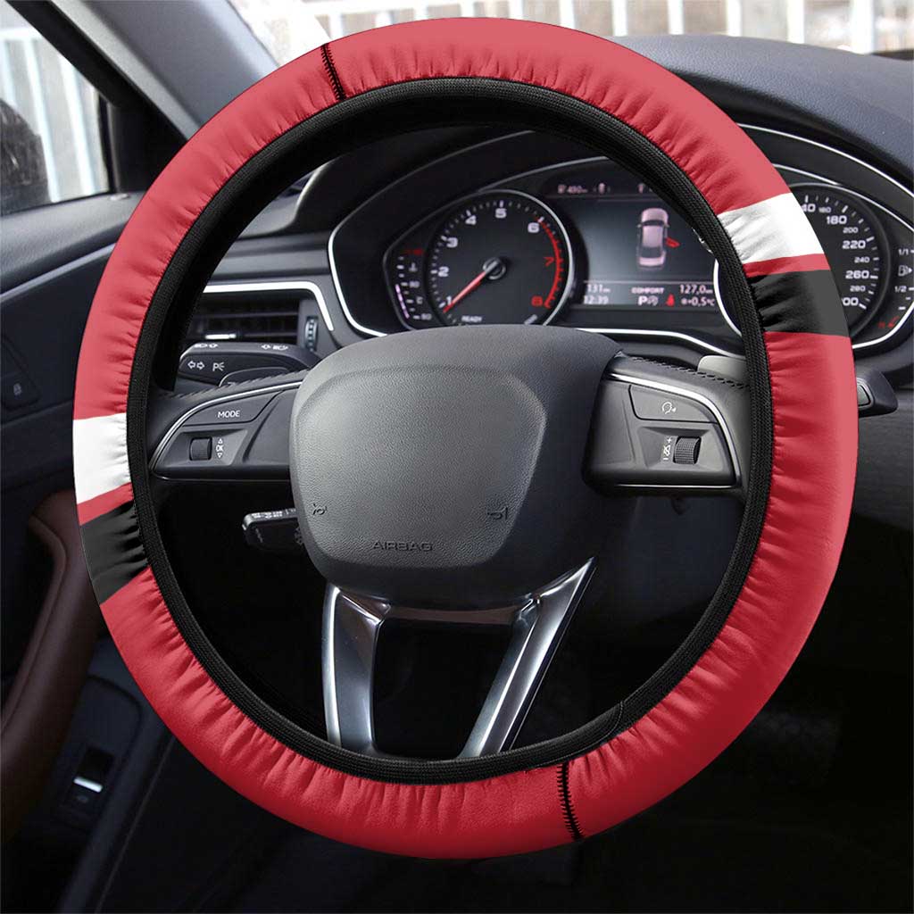 Austria Hockey Steering Wheel Cover Austrian Eagle Pride