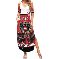 Austria Hockey Custom Summer Maxi Dress Austrian Eagle Pride