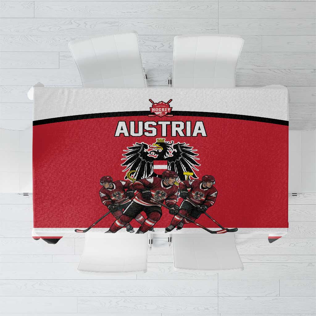 Austria Hockey Tablecloth Austrian Eagle Pride