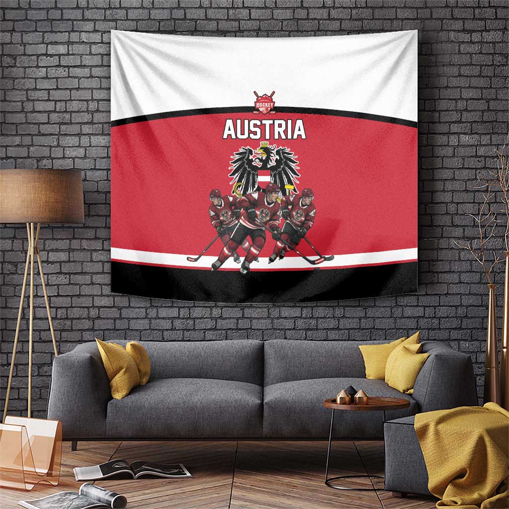 Austria Hockey Tapestry Austrian Eagle Pride