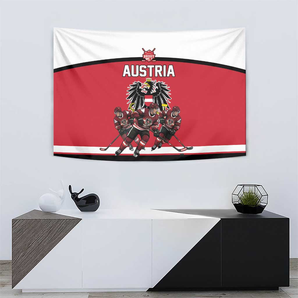 Austria Hockey Tapestry Austrian Eagle Pride